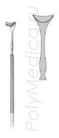 Ранорасширитель-крючок хирургический 4-зубый по Волкманну тупой (острый) 215 мм