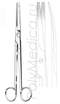 Ножницы тупоконечные по Майо-Харингтону изогнутые 300 мм