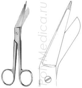 Ножницы для разрезания повязок с пуговкой 180 мм