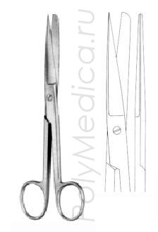 Ножницы с одним острым концом прямые 145 мм