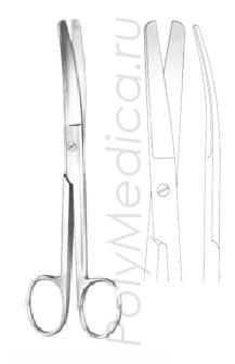 Ножницы тупоконечные по Куперу изогнутые 145 мм
