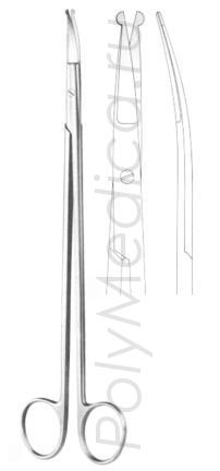 Ножницы вертикально-изогнутые нейрохирургические по Стралли 220 мм