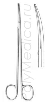 Ножницы вертикально-изогнутые для рассечения мягких тканей и сосудов по Тоенису-Адсону 175 мм