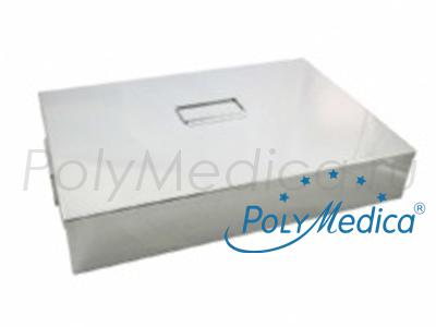 Контейнер для жидкостной стерилизации медицинских инструментов с крышкой 700х480х50 мм