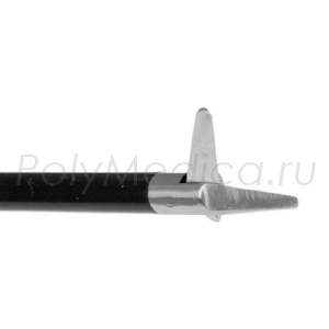 Ножницы прямые однобраншевые, монополярные, модульные, изогнутый ствол, диаметр 5 мм, длина 356 мм